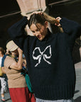 Lisa Says Gah - Cece Turtleneck - Ink Bow -