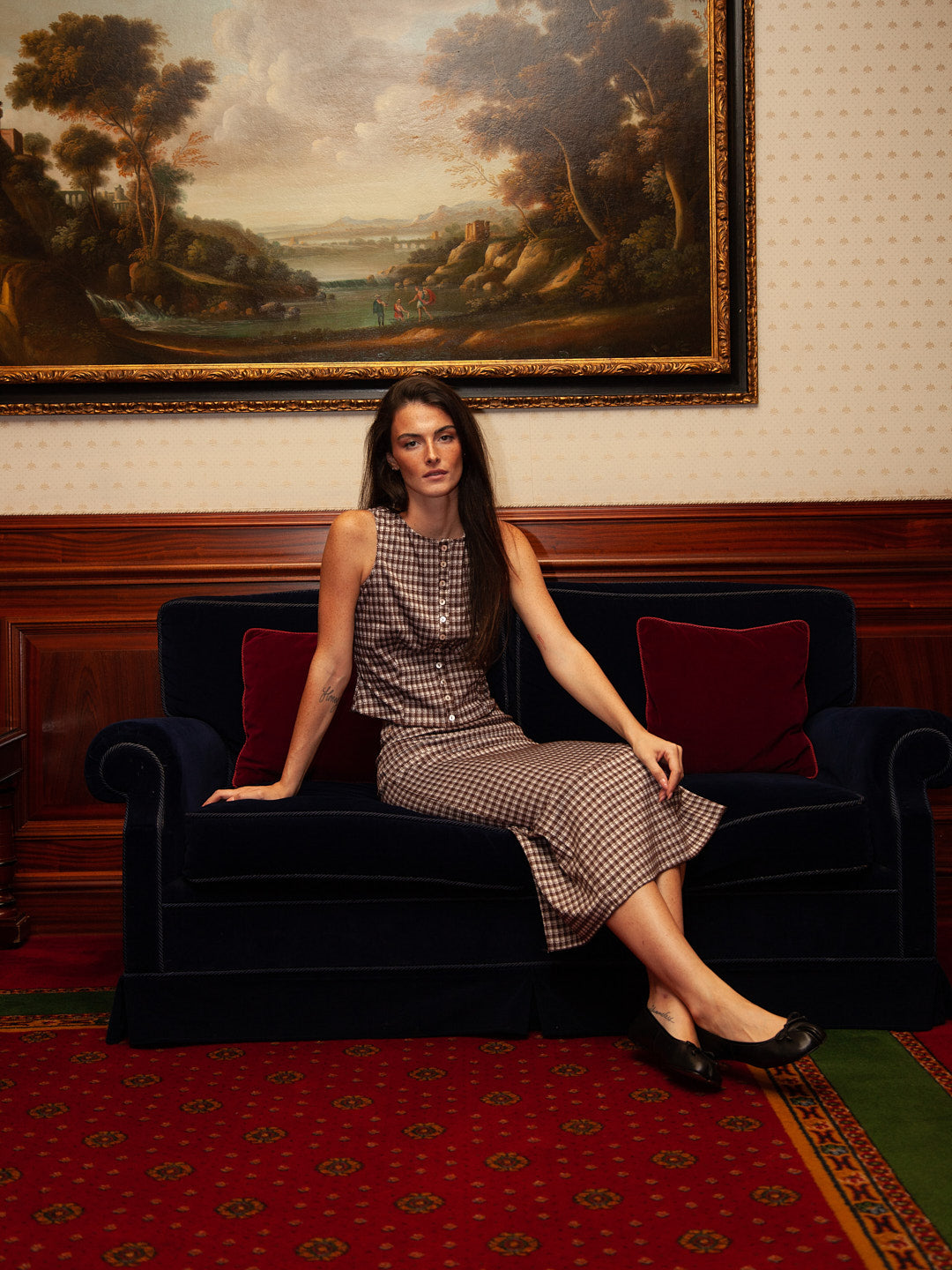 Lisa Says Gah - Sammy Skirt - Cocoa Plaid -