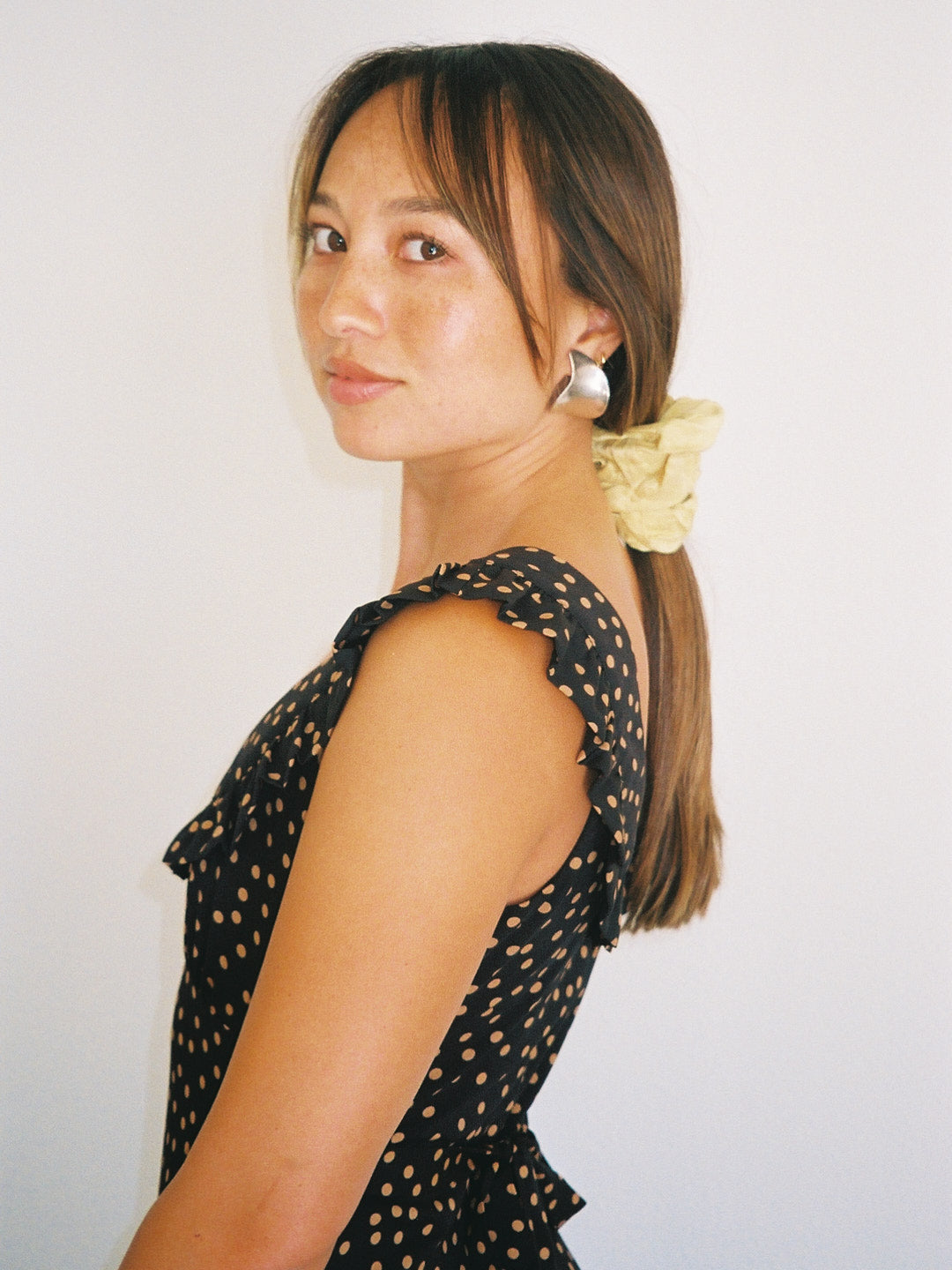 Lisa Says Gah - Iris Dress - Taupe Dot -