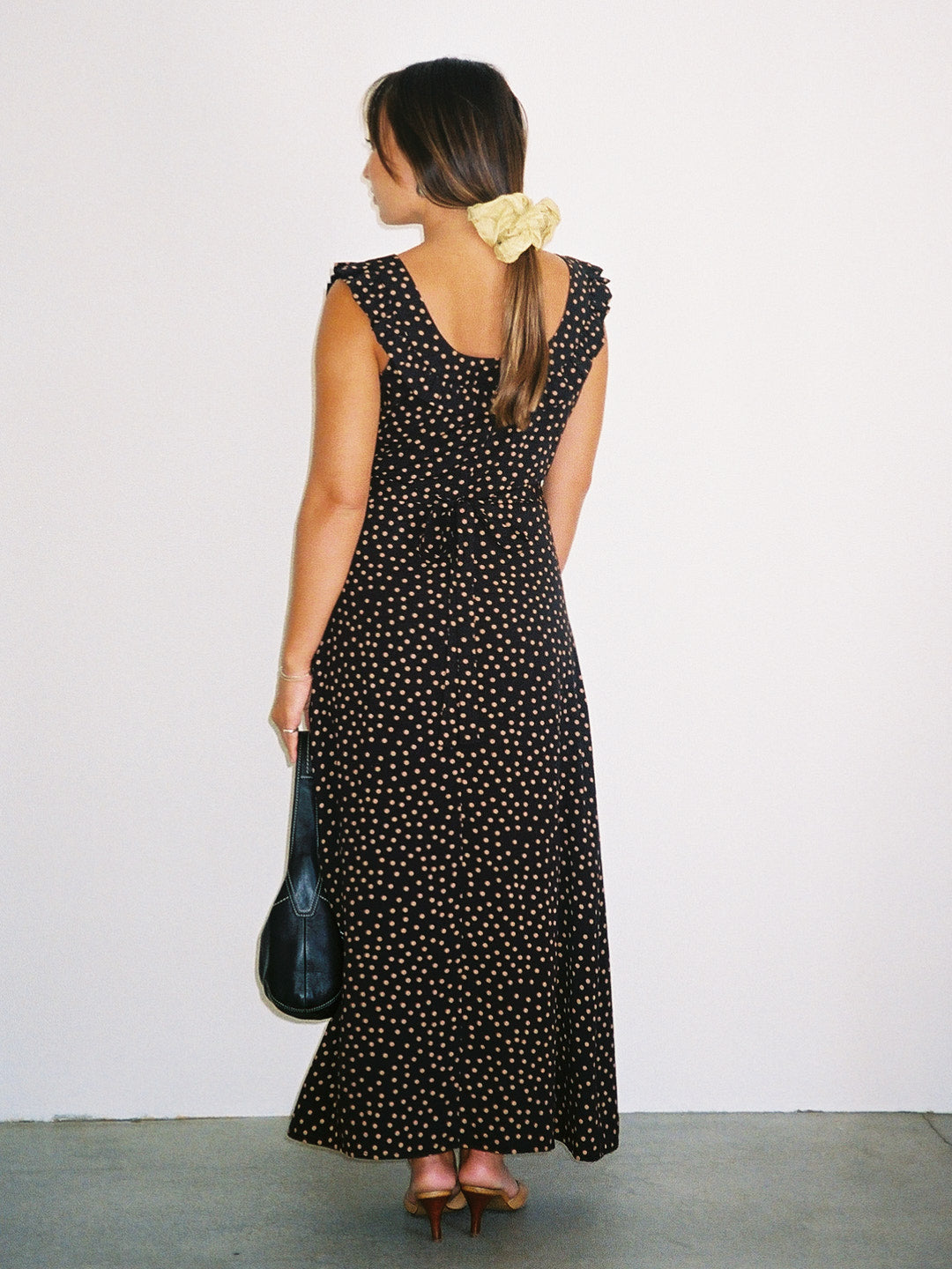 Lisa Says Gah - Iris Dress - Taupe Dot -