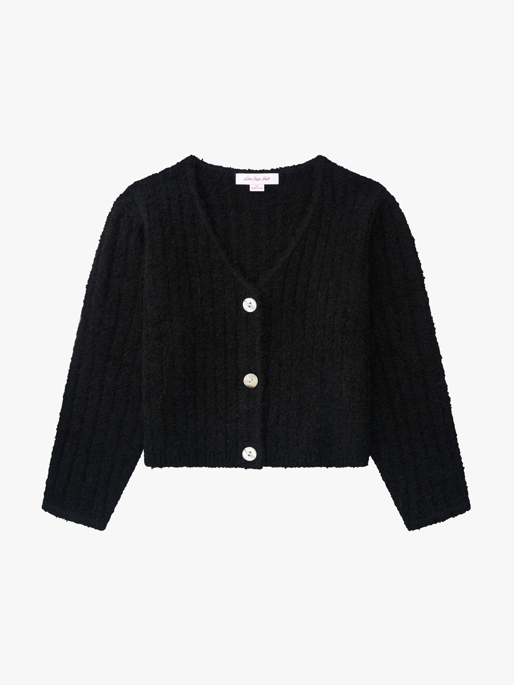 Lisa Says Gah - Issa V-Neck Cardi - Black -
