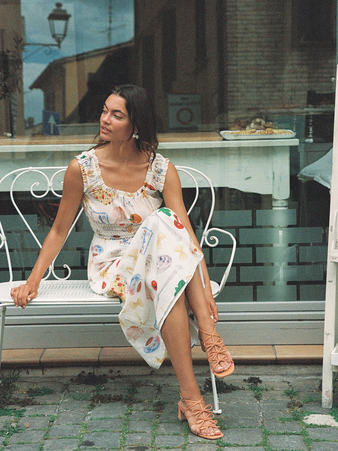 Lisa Says Gah - Carrie Bow Sandal - Creamsicle/Rouge -