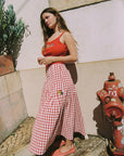 Lisa Says Gah - Maeve Midi Skirt - Cherry -