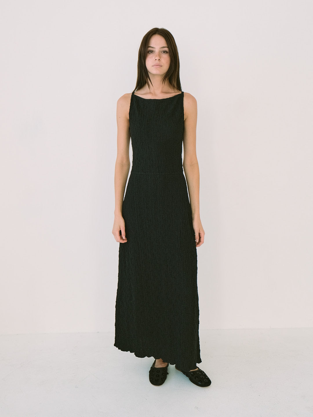 Lisa Says Gah - Maya Dress - Black Crinkle -