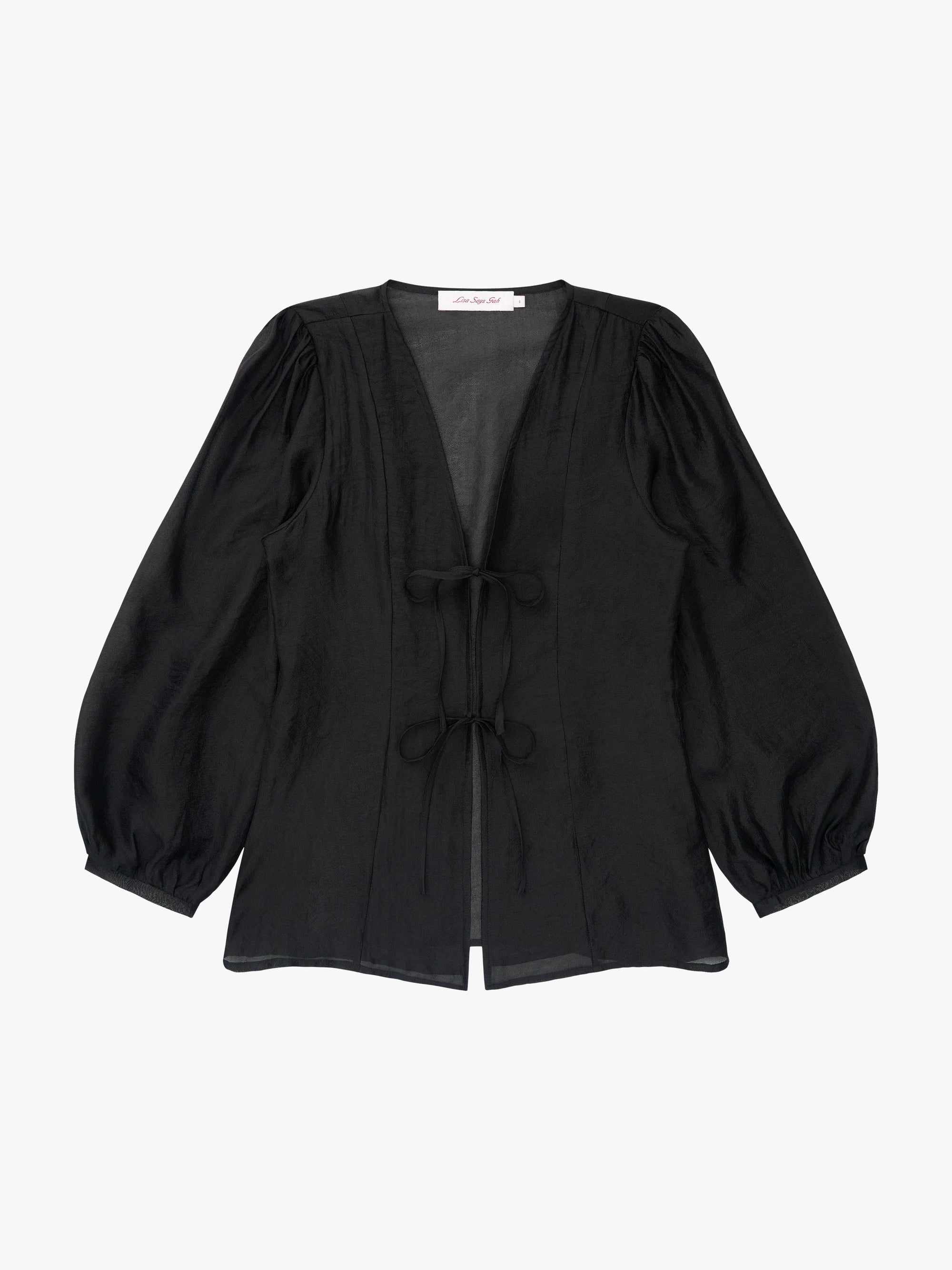 Lisa Says Gah - Meera Blouse - Black Organza -