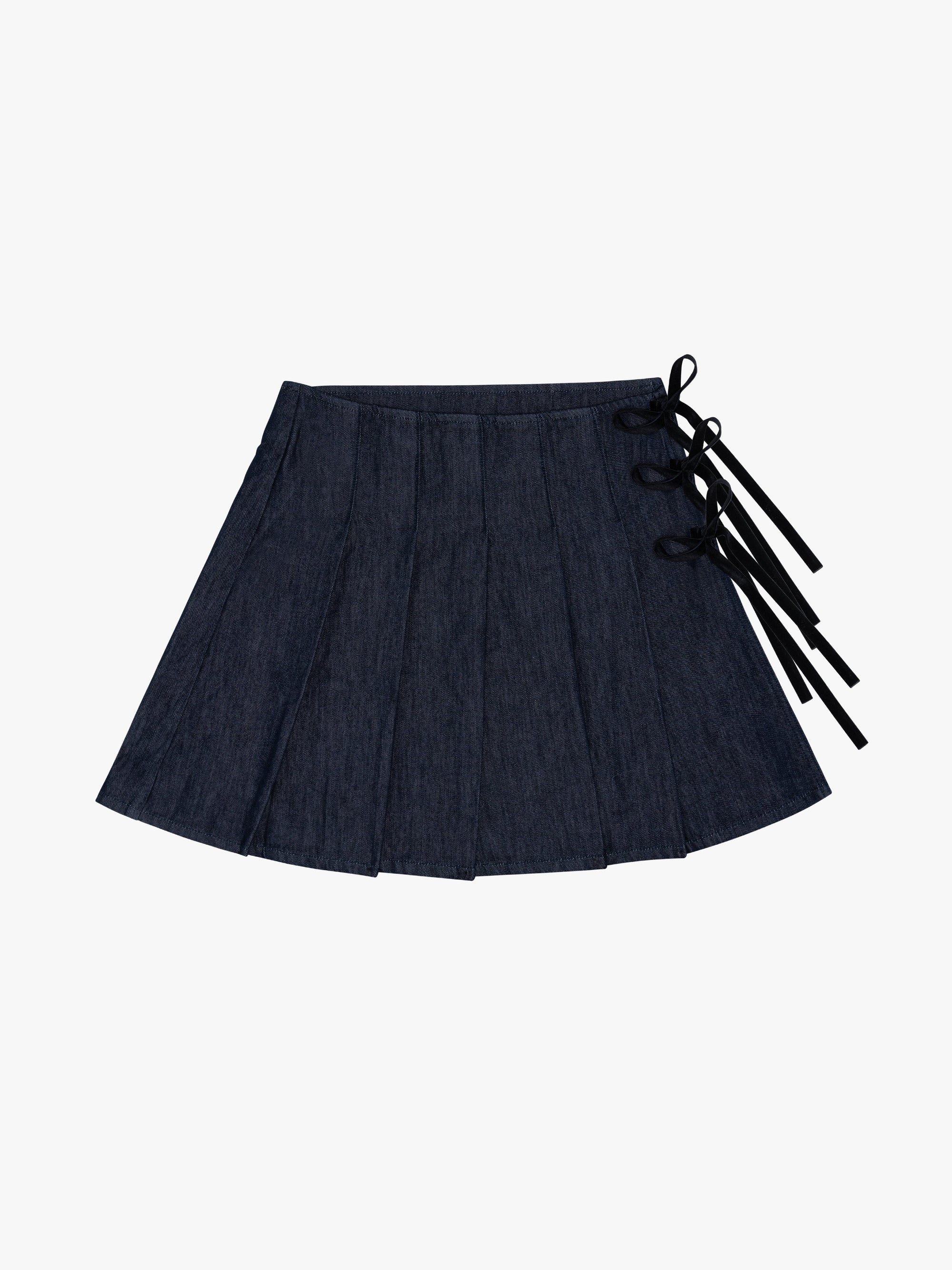 Lisa Says Gah - Naomi Wrap Skirt - Dark Wash Denim -