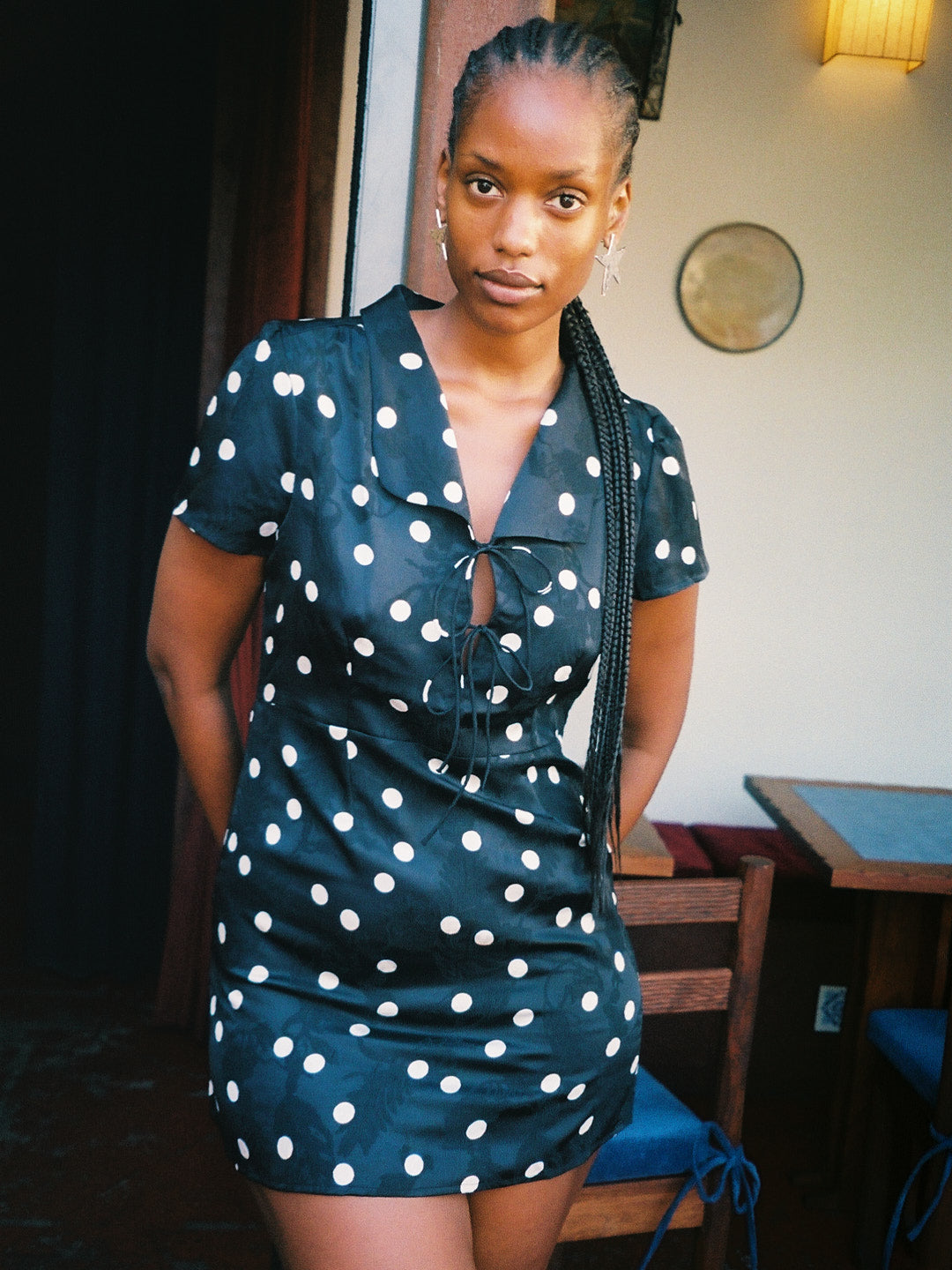 Lisa Says Gah - Alexa Shirtdress - Black Dot -