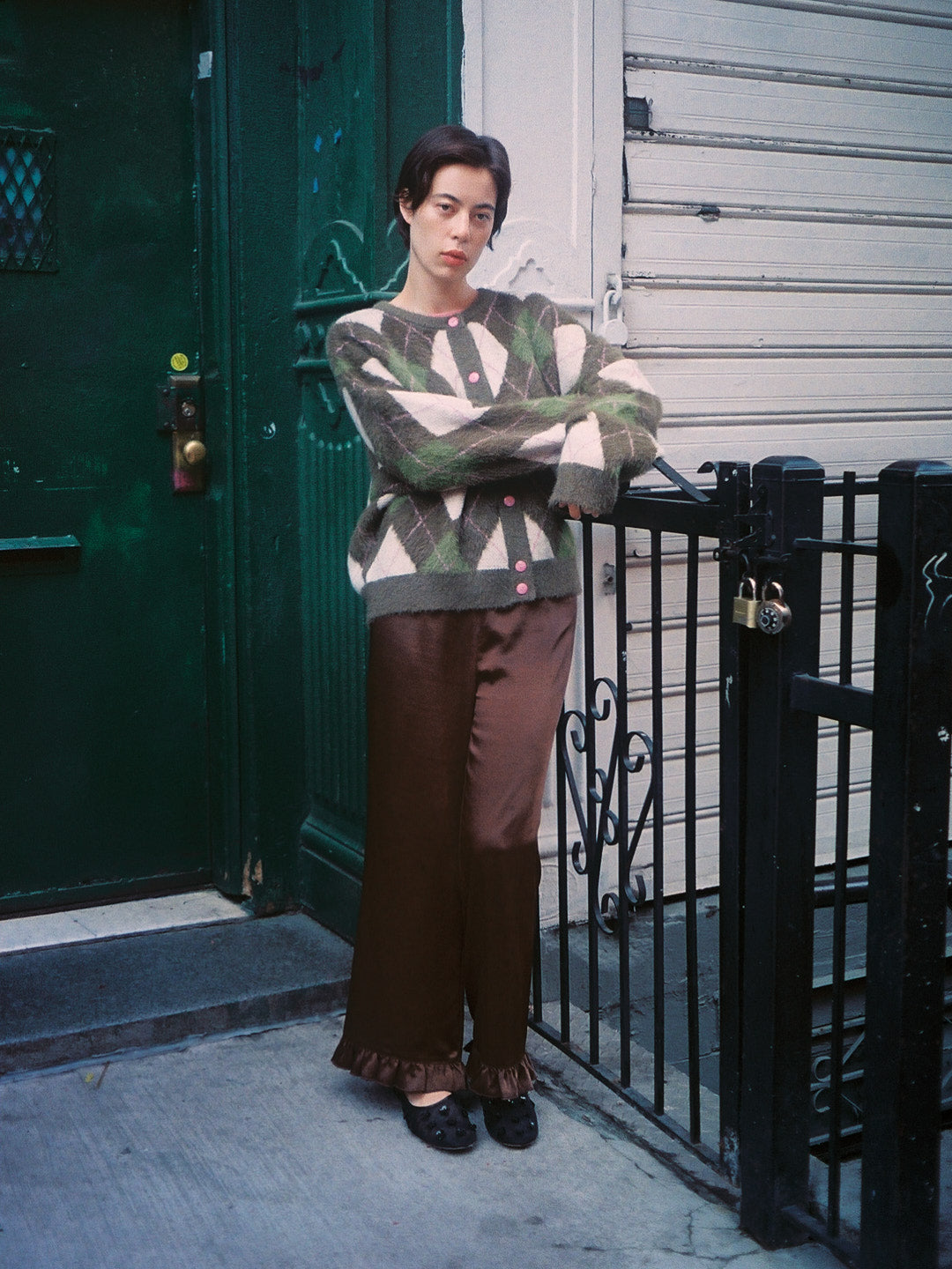 Lisa Says Gah - Liora Ruffle Pant - Chocolate -