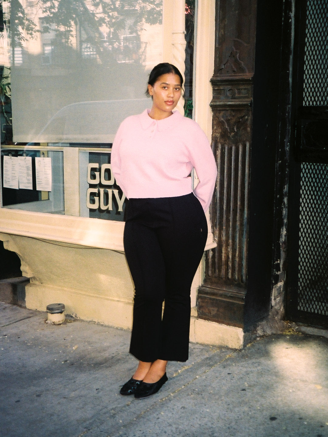 Lisa Says Gah - Posey Polo Sweater - Ballet Pink -