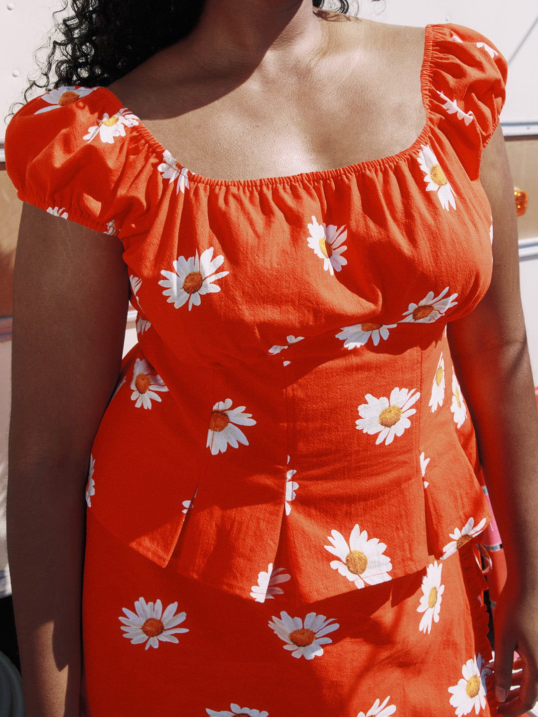 Lisa Says Gah - Pat Top - Red Daisy -