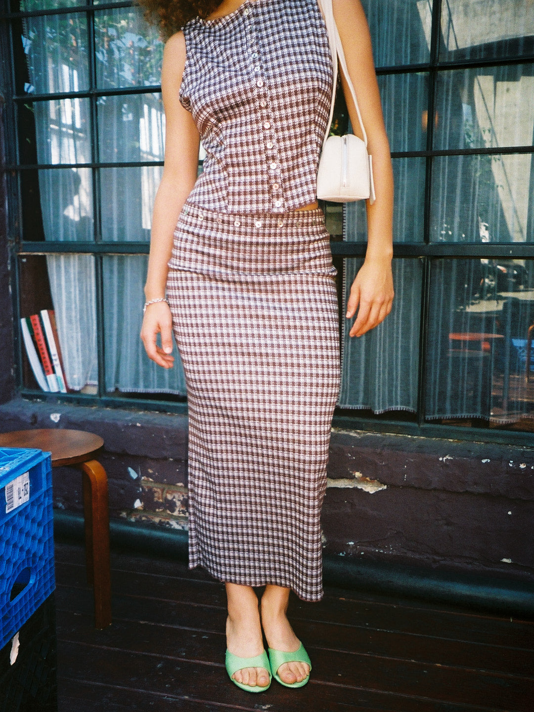 Lisa Says Gah - Sammy Skirt - Cocoa Plaid -