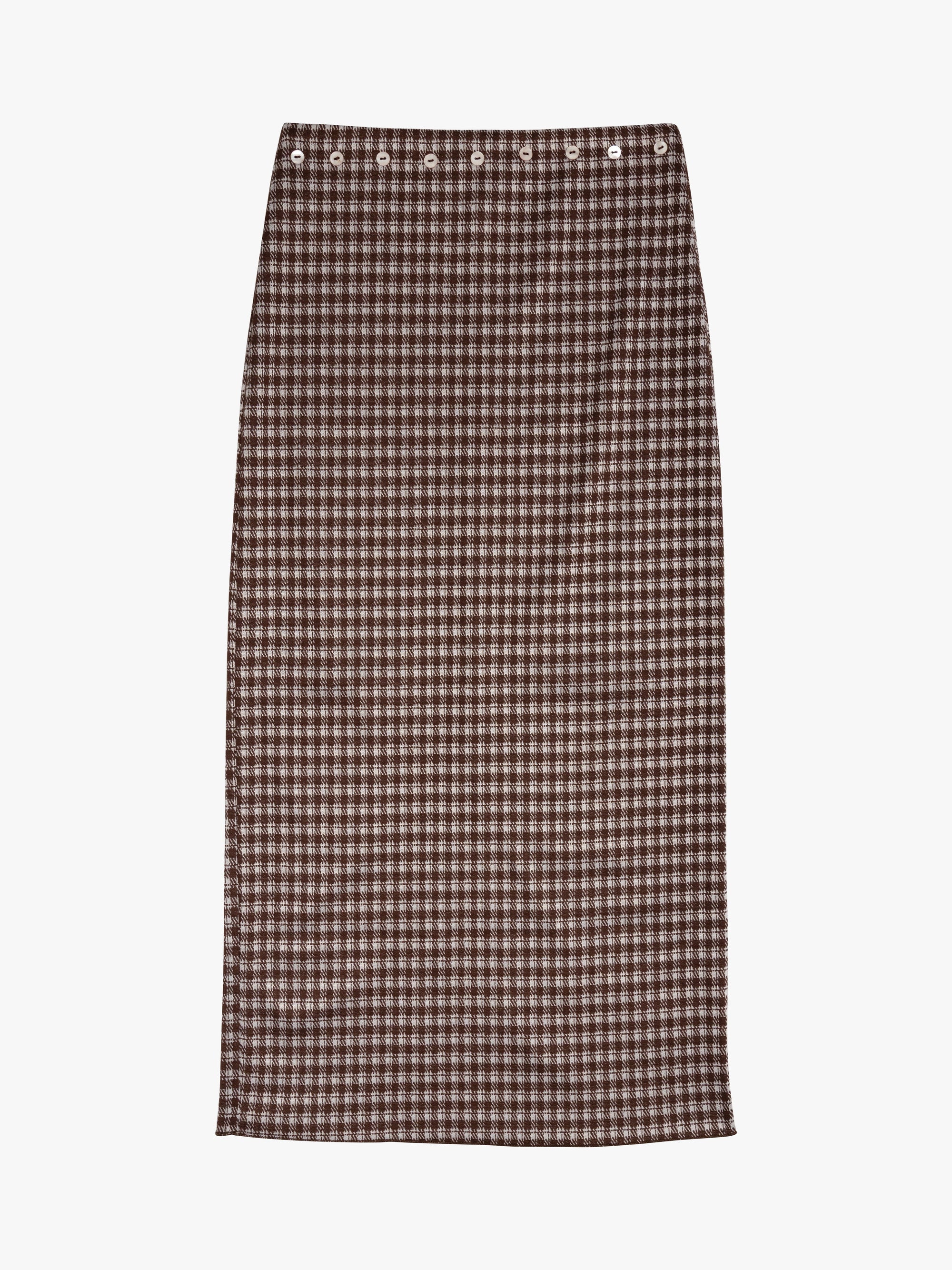 Lisa Says Gah - Sammy Skirt - Cocoa Plaid -