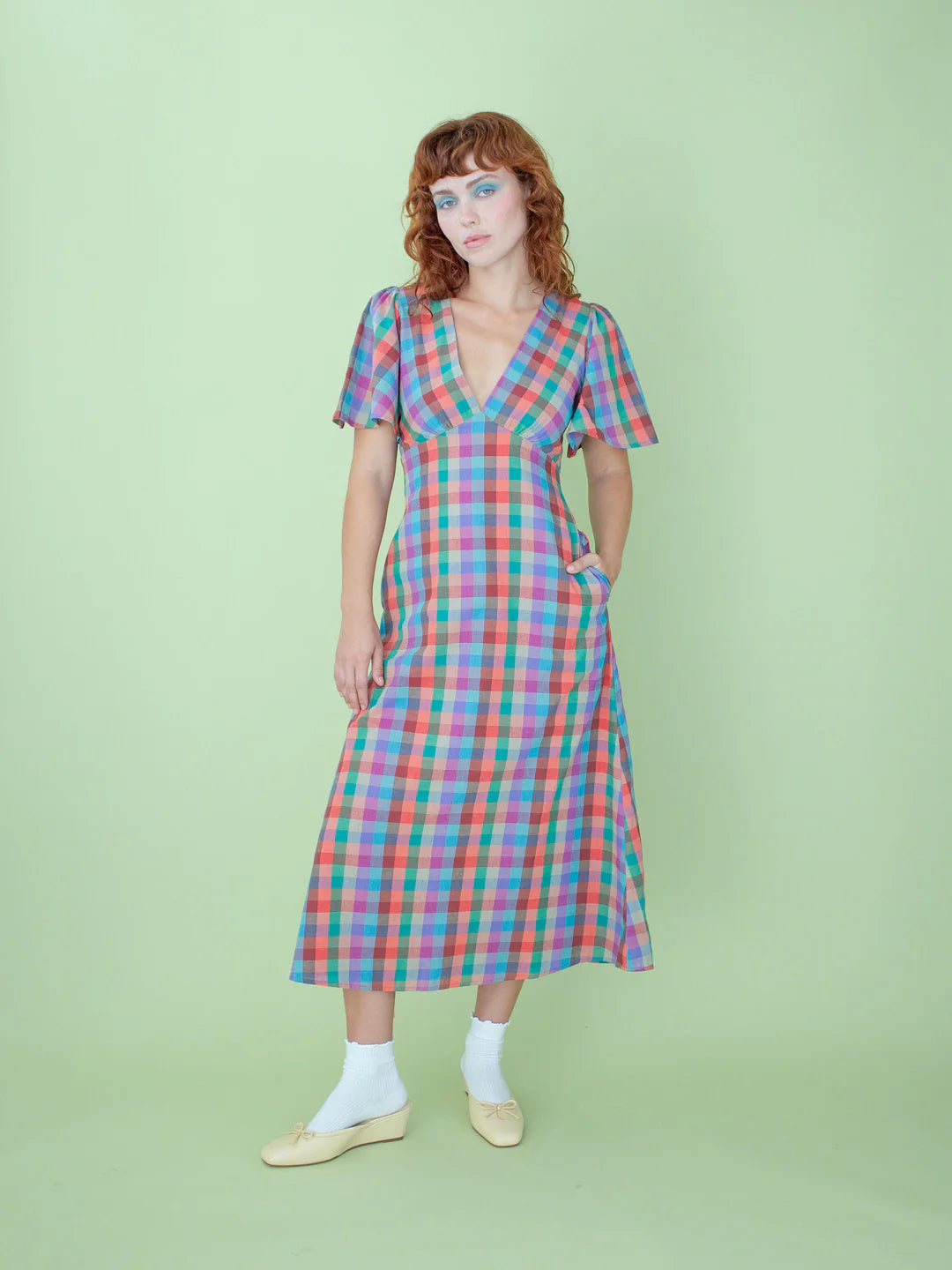 Lisa Says Gah - Grace Dress - Colorburst Plaid -