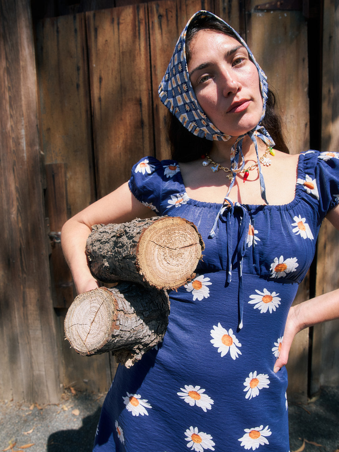 Lisa Says Gah - Suzy Dress - Navy Daisy -