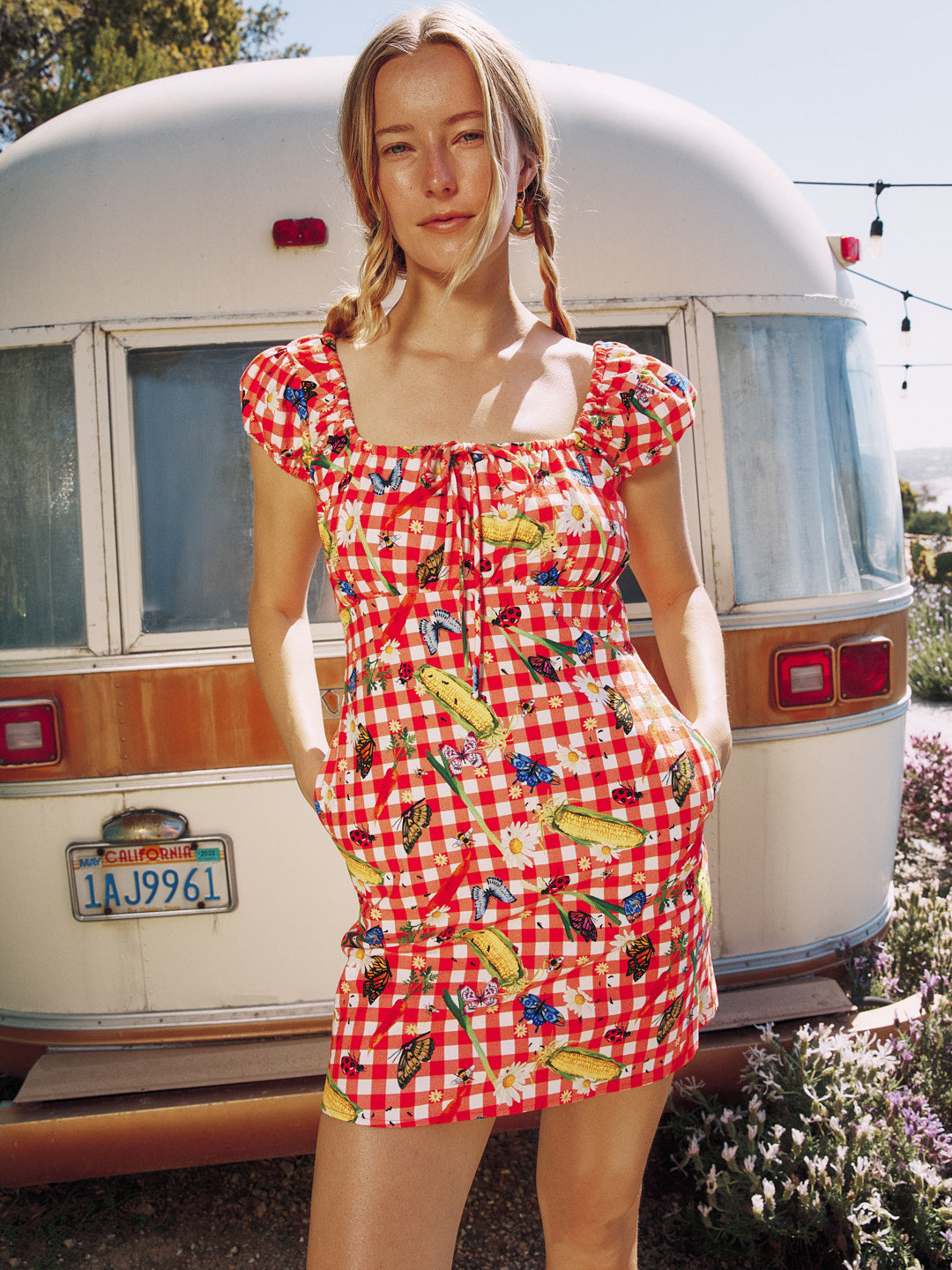 Lisa Says Gah - Suzy Dress - Garden Critters Gingham -