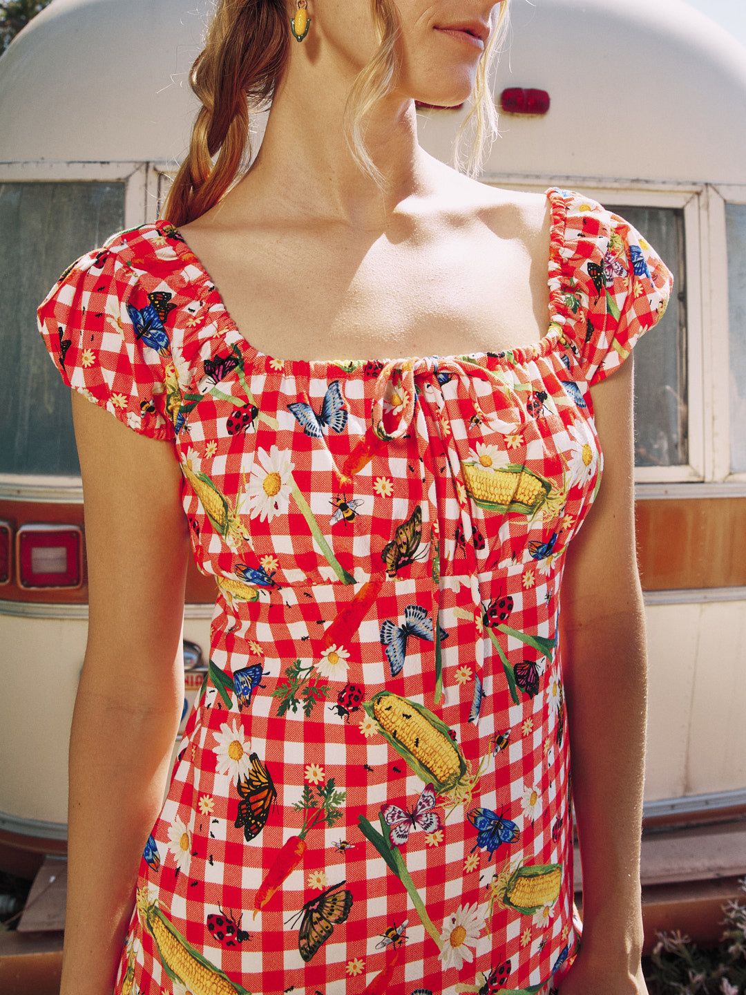 Lisa Says Gah - Suzy Dress - Garden Critters Gingham -