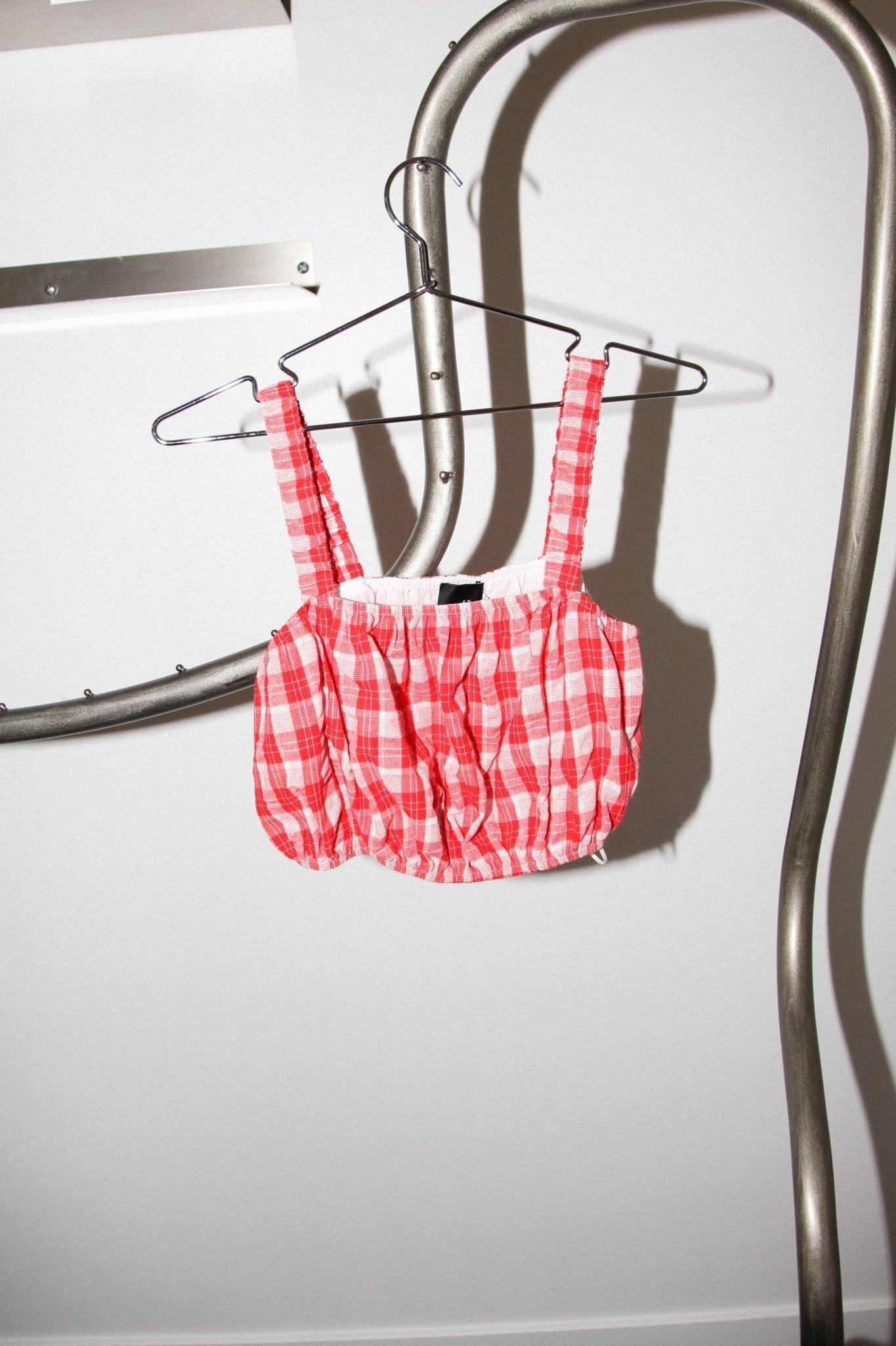 et Tigre - Louise Top in Red + White Gingham -