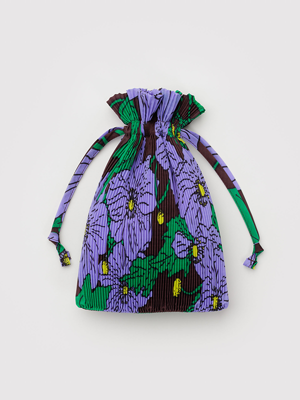 Baggu - Pleated Baggu - Maroon Poppy -
