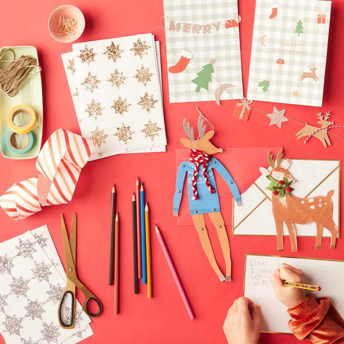 Meri Meri - Silver Star Glitter Stickers -