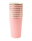 Meri Meri - Neon Coral Highball Cups -