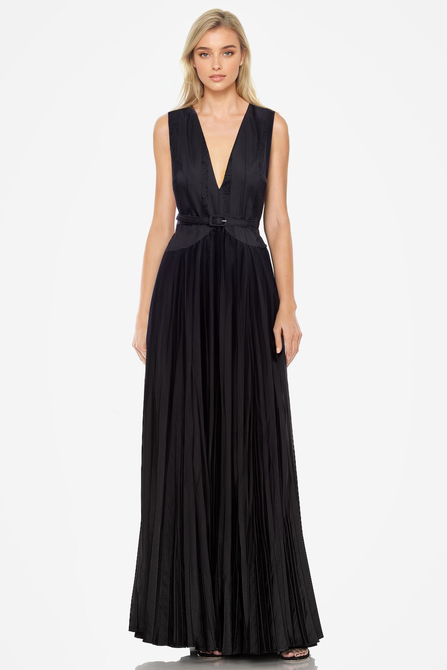 The Jaelyn - Pleated Gown