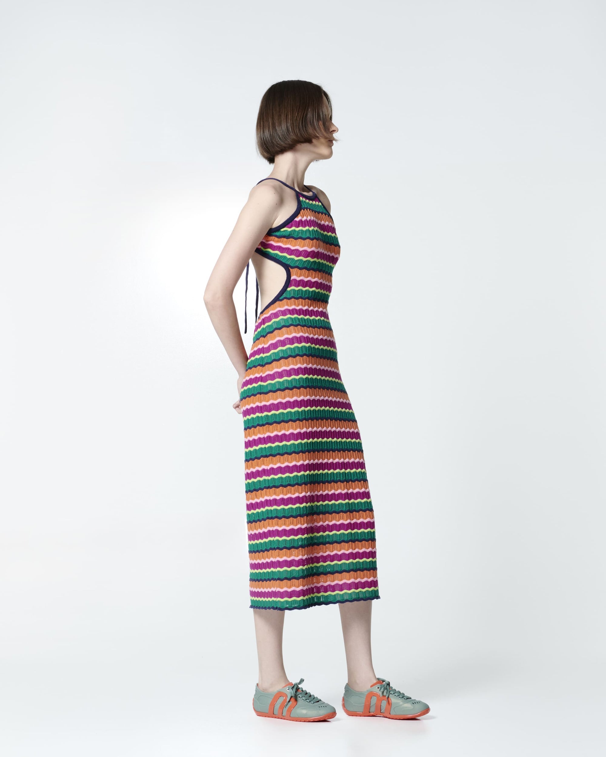 Melissa - Motion Sneaker - Orange/Green -