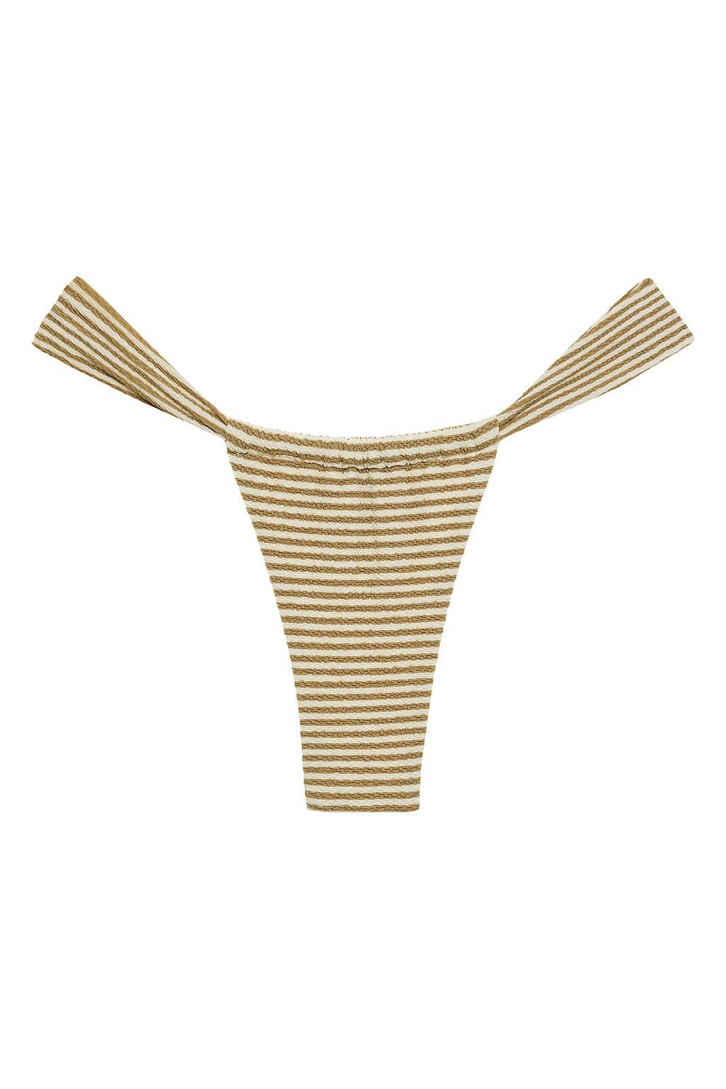 Montce - Neutral Stripe Sandra Bikini Bottom -