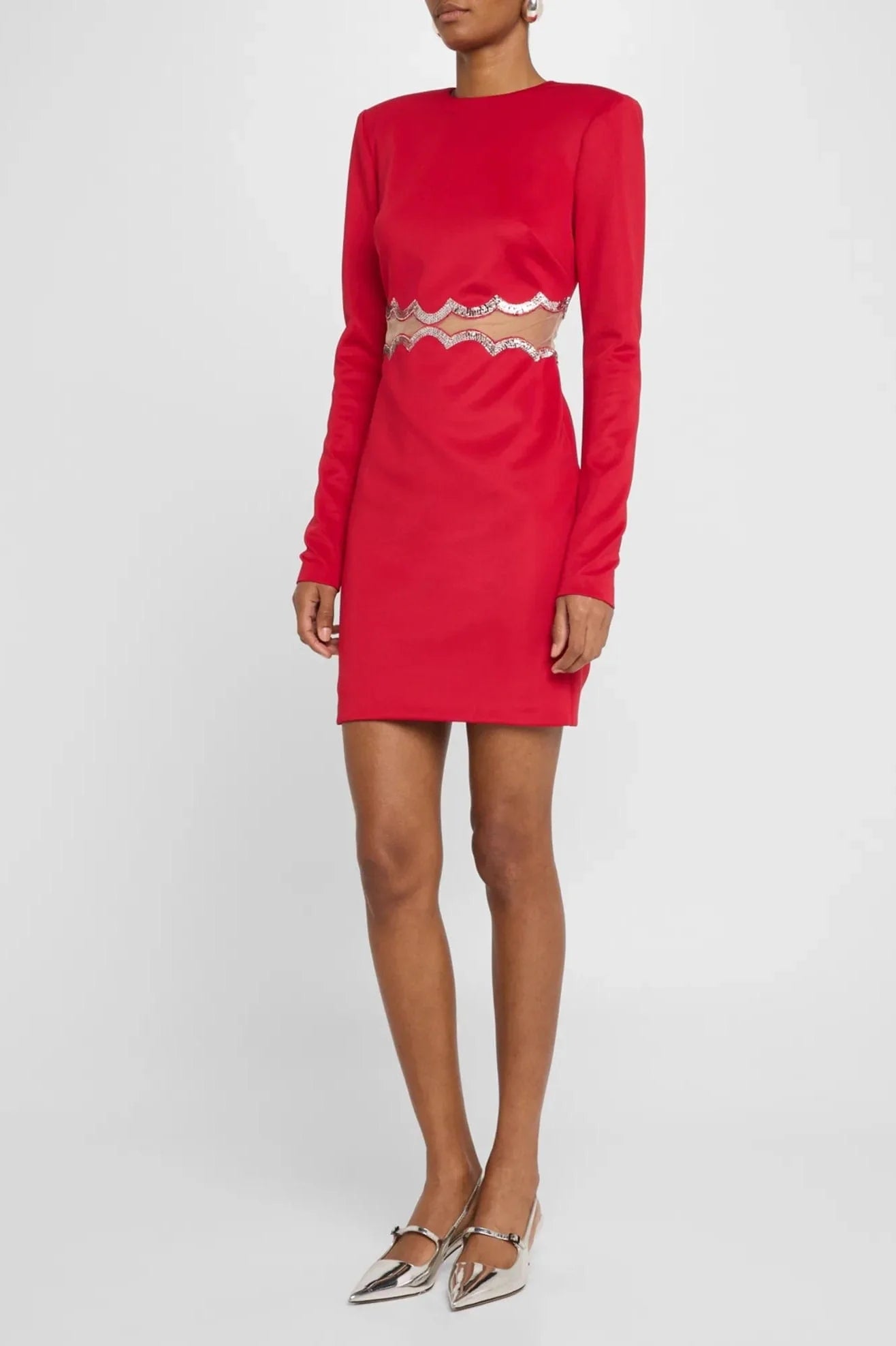 The Teagan - Sequined Cutout Mini Cocktail Dress