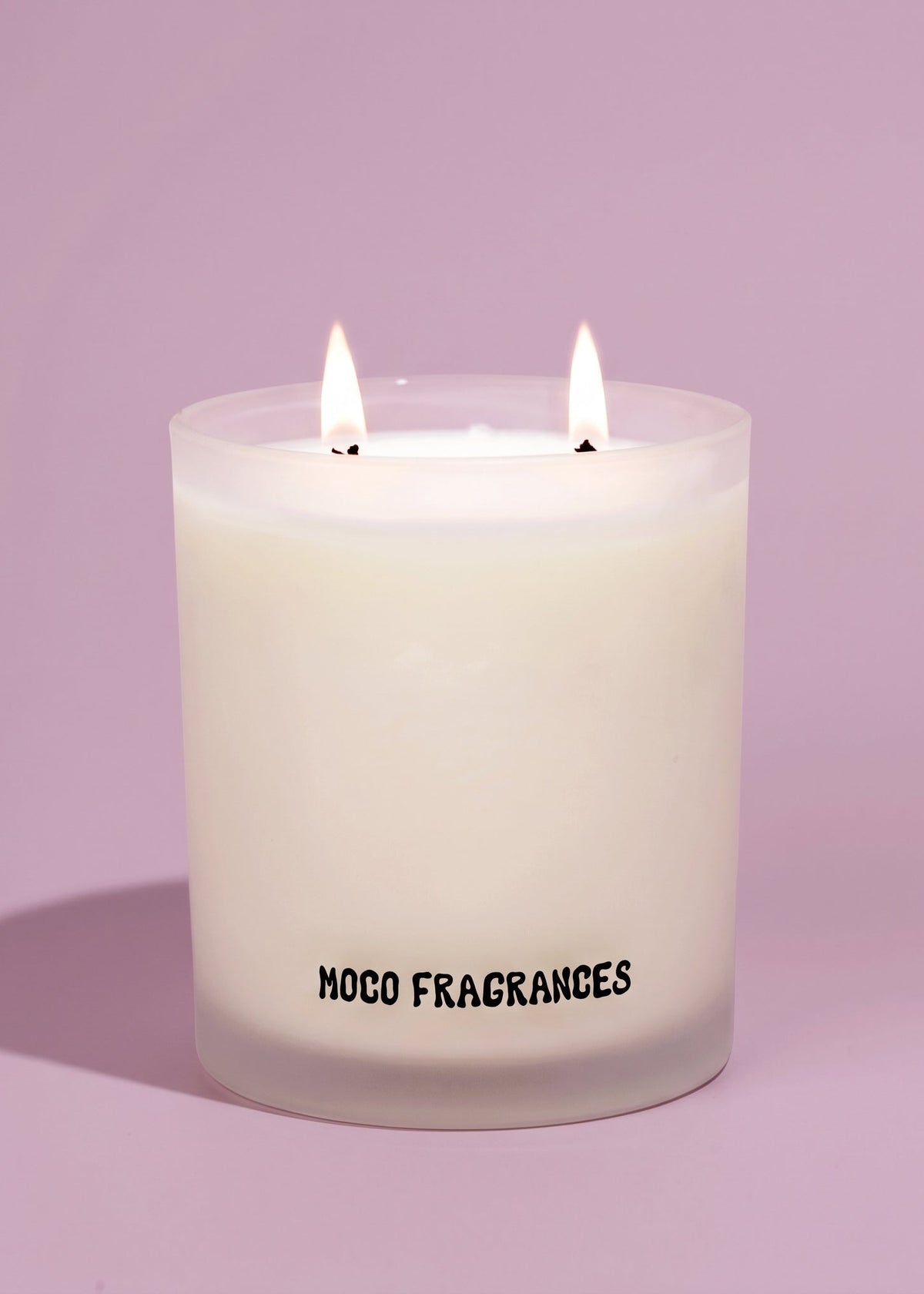 Double Wick Candle - No. 01: Suede, Plum, Black Amber