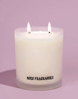 Double Wick Candle - No. 01: Suede, Plum, Black Amber