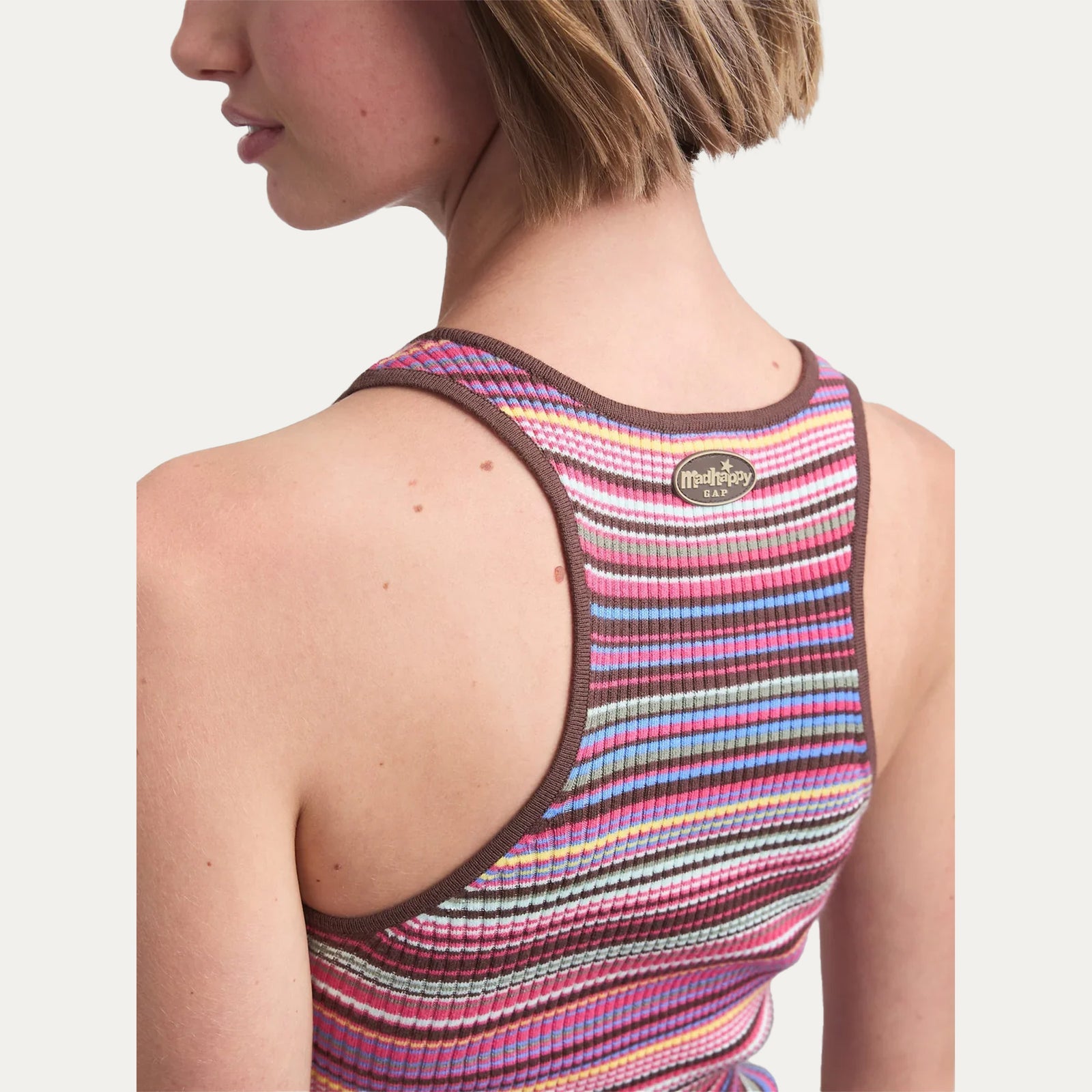 Madhappy x Gap - Stripe Sweater Tank- Mulberry Multi -