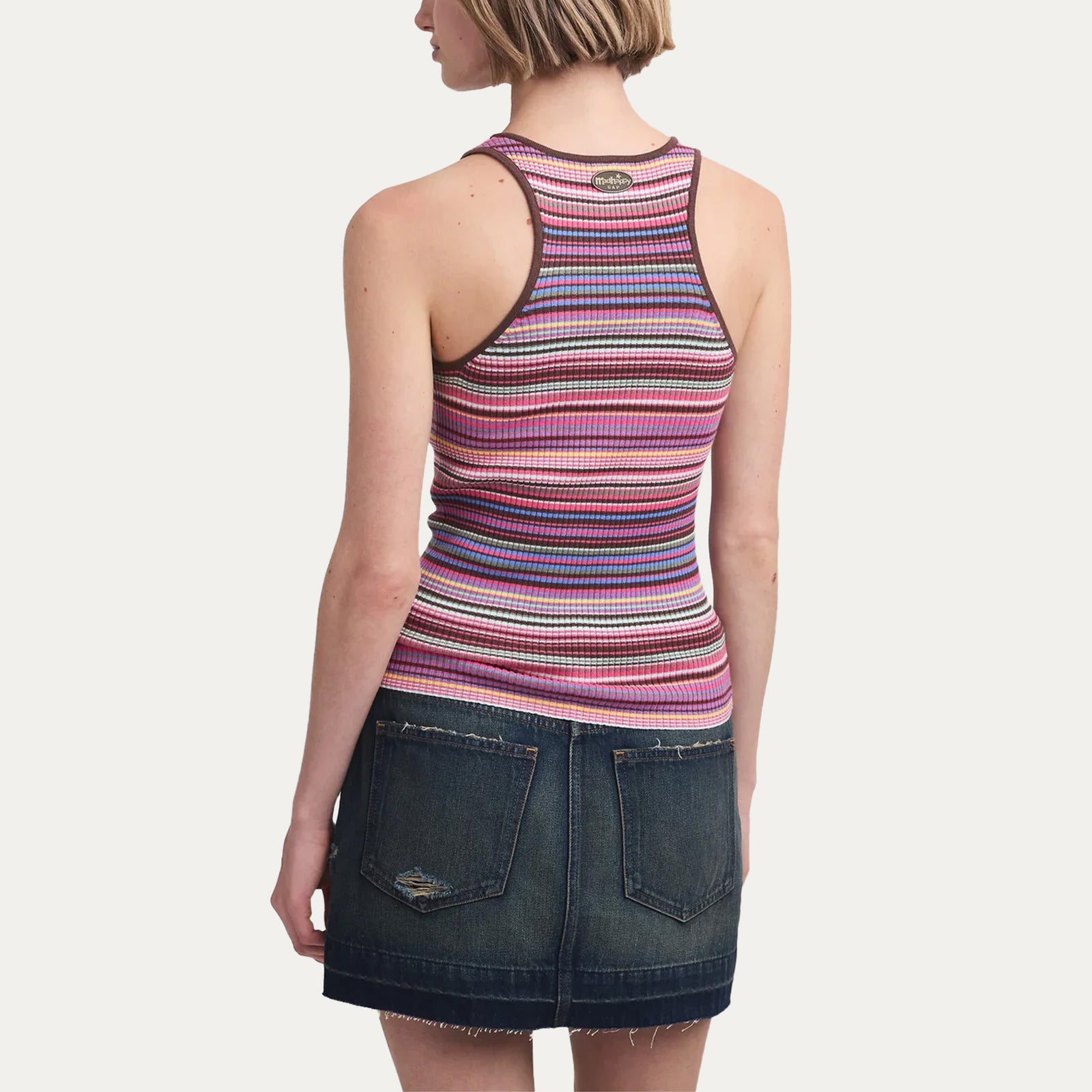 Madhappy x Gap - Stripe Sweater Tank- Mulberry Multi -