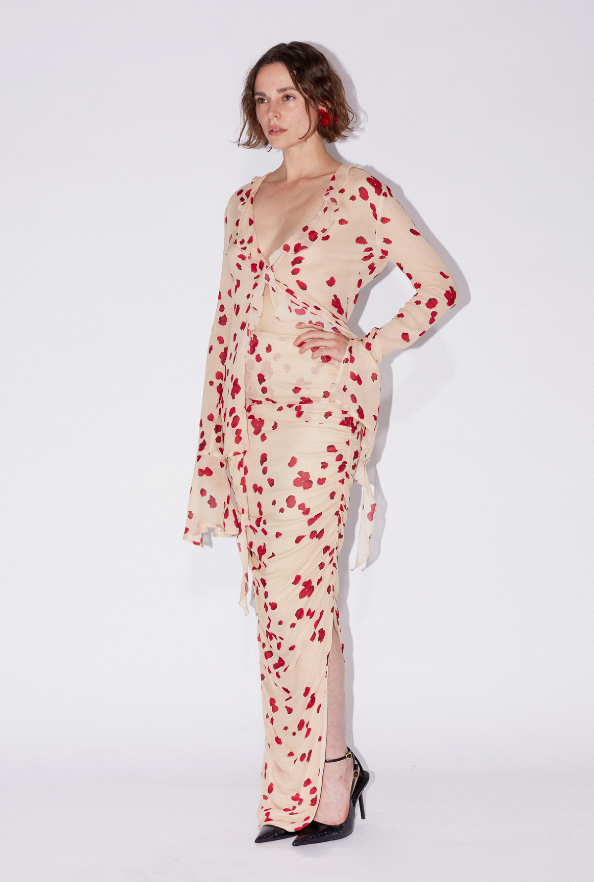 Saemdi - Lykke Printed Chiffon Skirt -