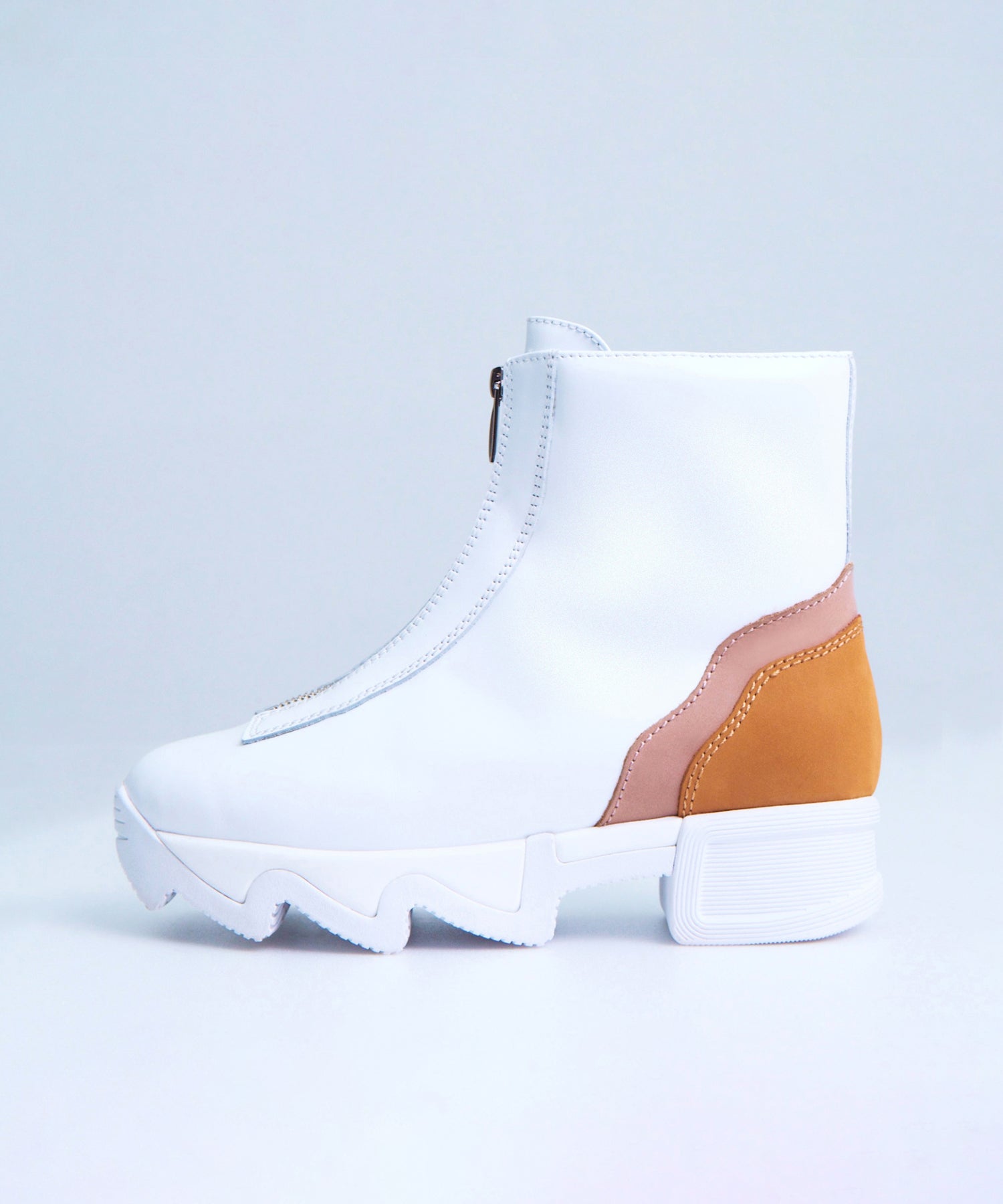 ODELE White Zip Up Boot