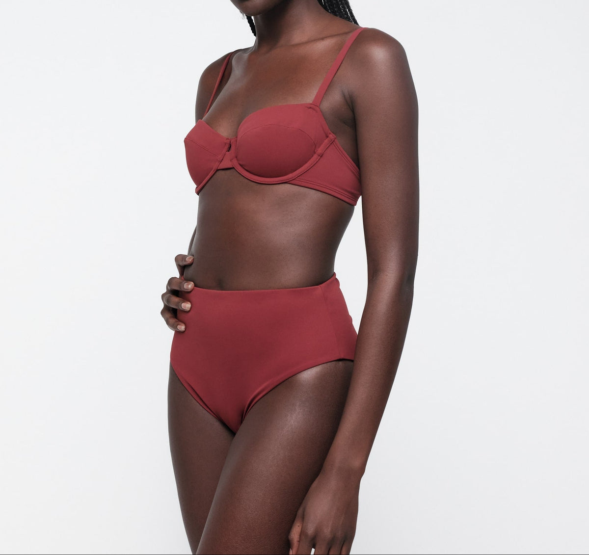 Organic Basics - Swim Underwire Bikini Top - Hibiscus Kiss -