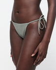 Organic Basics - Swim Tie Bikini Bottom - Seaweed -