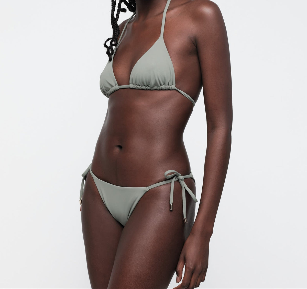 Organic Basics - Swim Triangle Bikini Top - Seaweed -