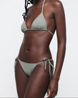 Organic Basics - Swim Triangle Bikini Top - Seaweed -