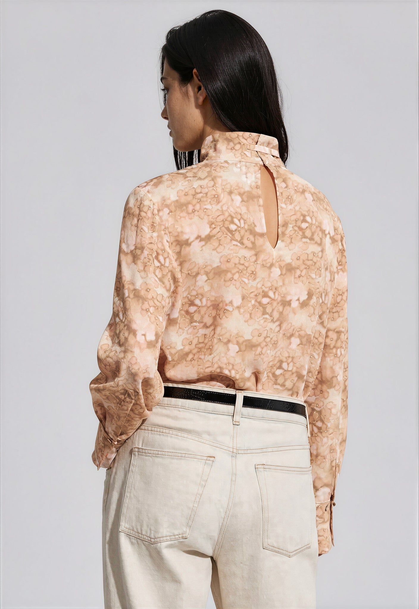 & Other Stories - Zora Silk Blouse - Orange -