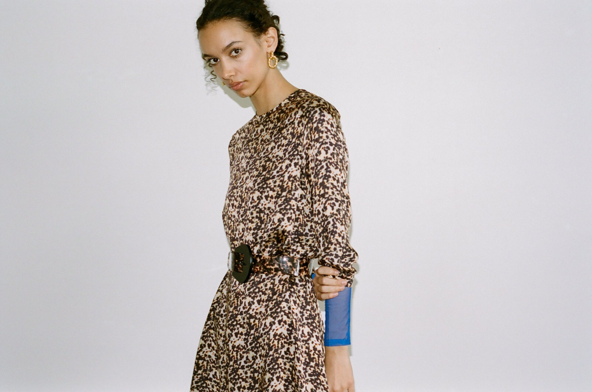 WRAY - Mia Dress - Tortoiseshell -