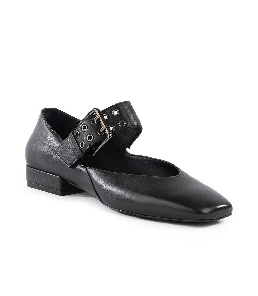 Seychelles - Petal Mary Jane Flat - Black -