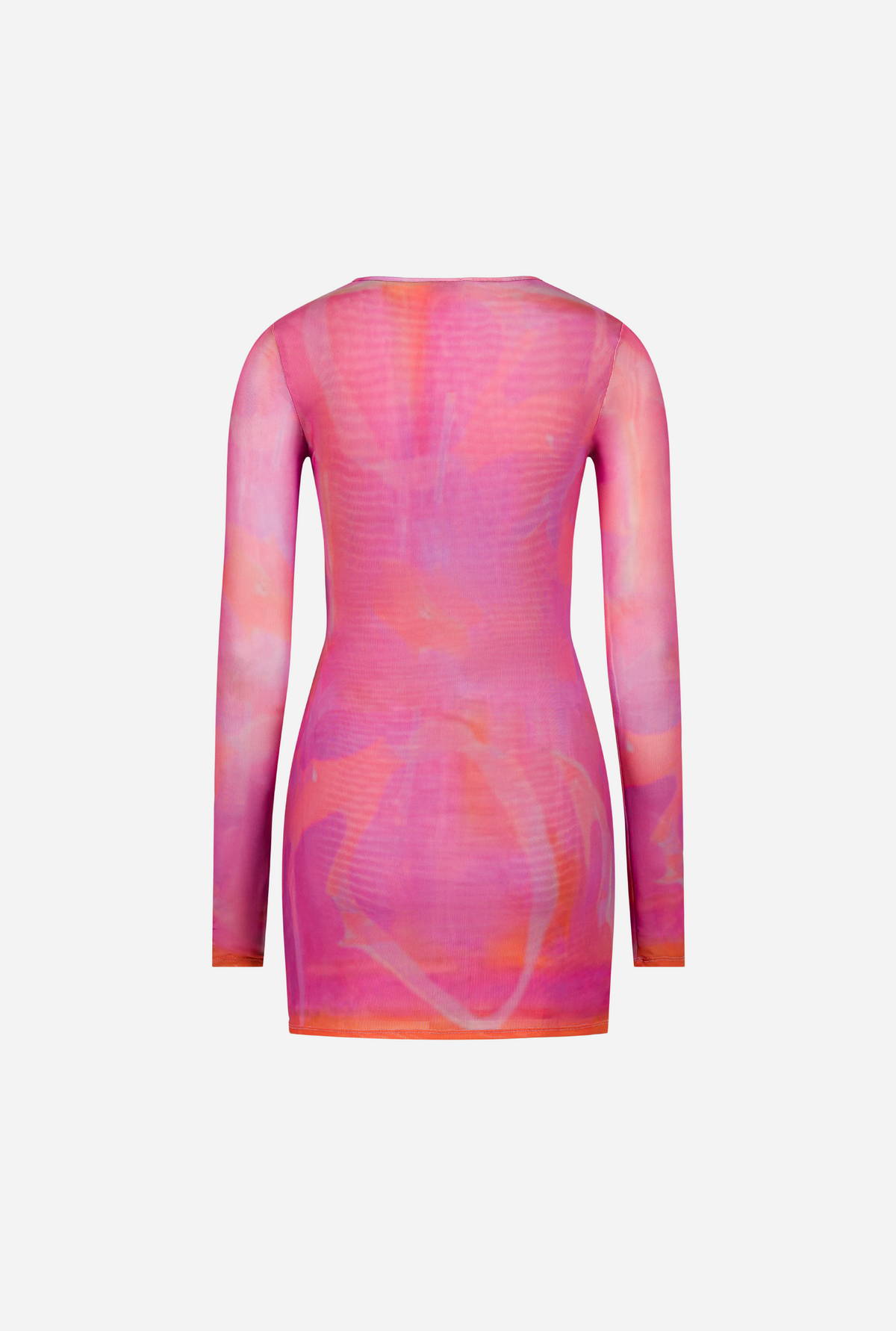 Saemdi - Ceyra Printed Mesh Mini Dress -