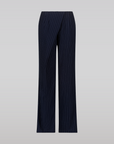 Navy Pinstripe Trousers