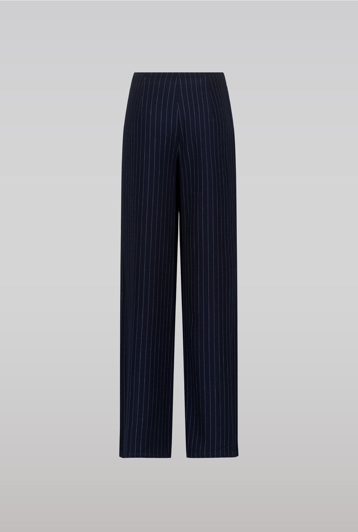 Saemdi - Navy Pinstripe Trousers -