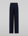 Navy Pinstripe Trousers