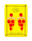 Jenny Lemons - Pizza Acetate Earrings -