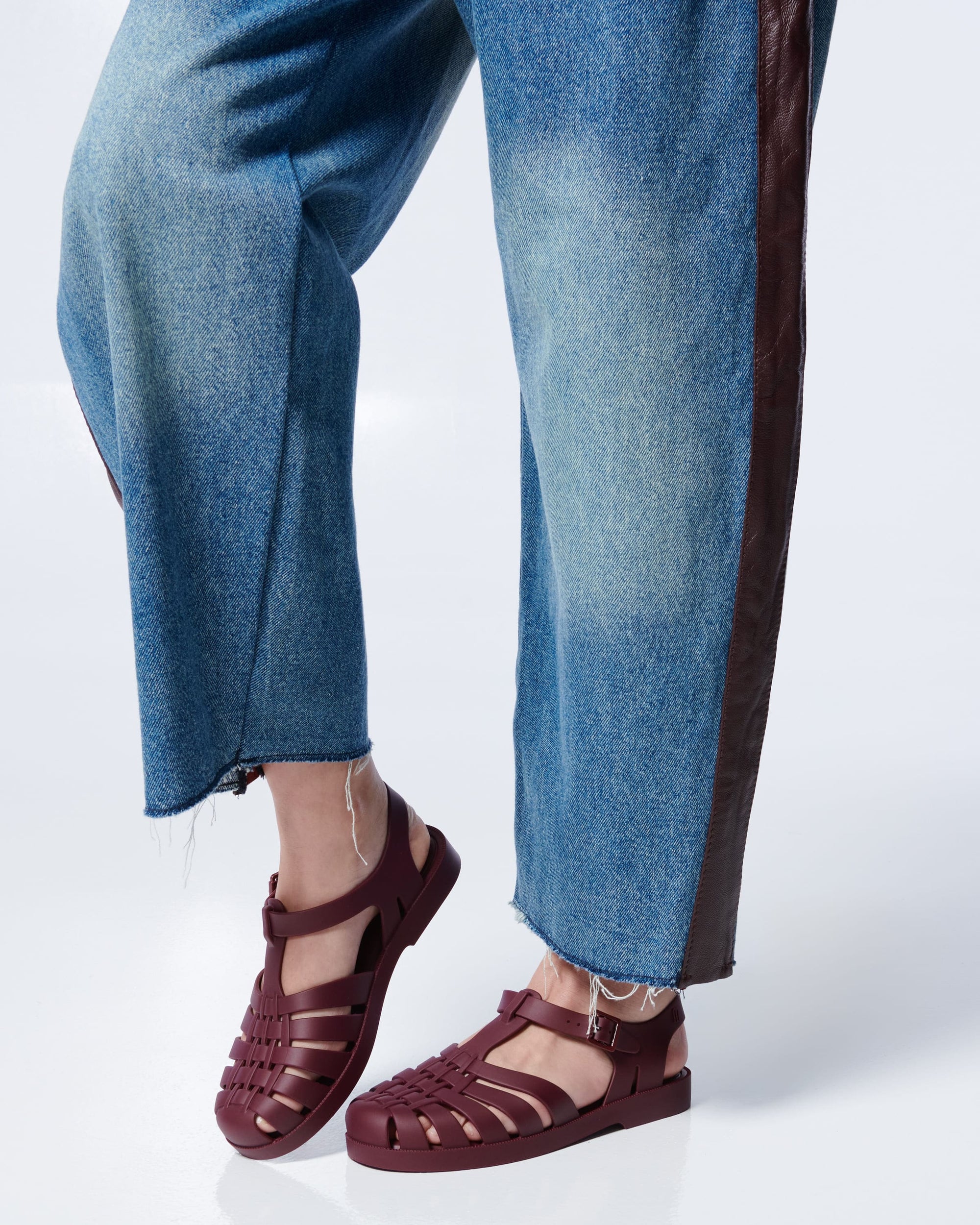 Melissa - Possession Jelly Fisherman Sandal - Burgundy -