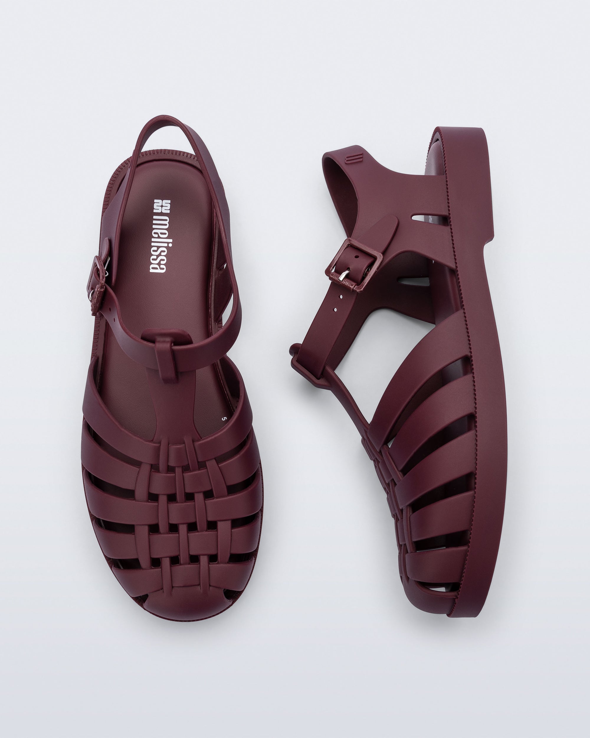 Melissa - Possession Jelly Fisherman Sandal - Burgundy -