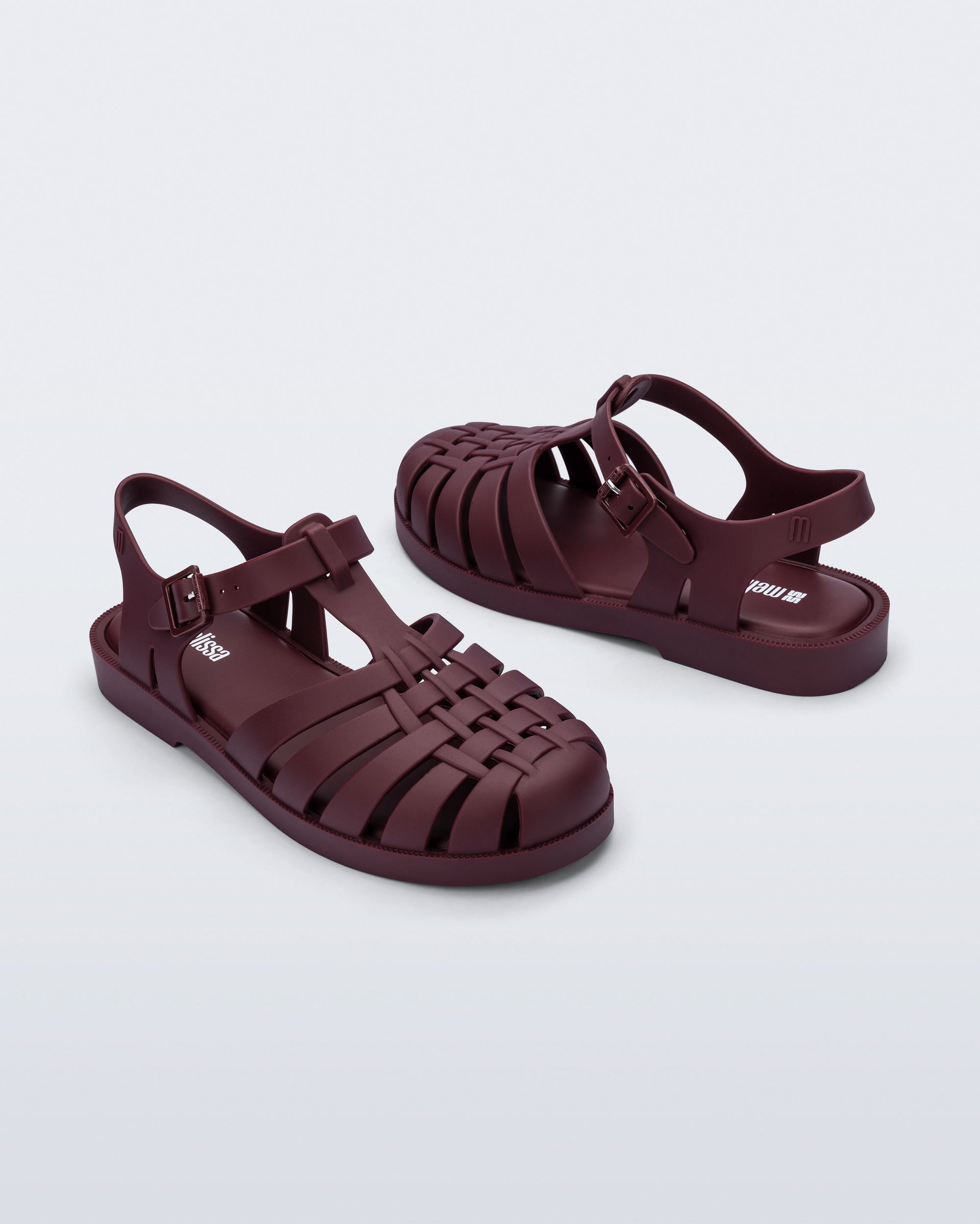Melissa - Possession Jelly Fisherman Sandal - Burgundy -