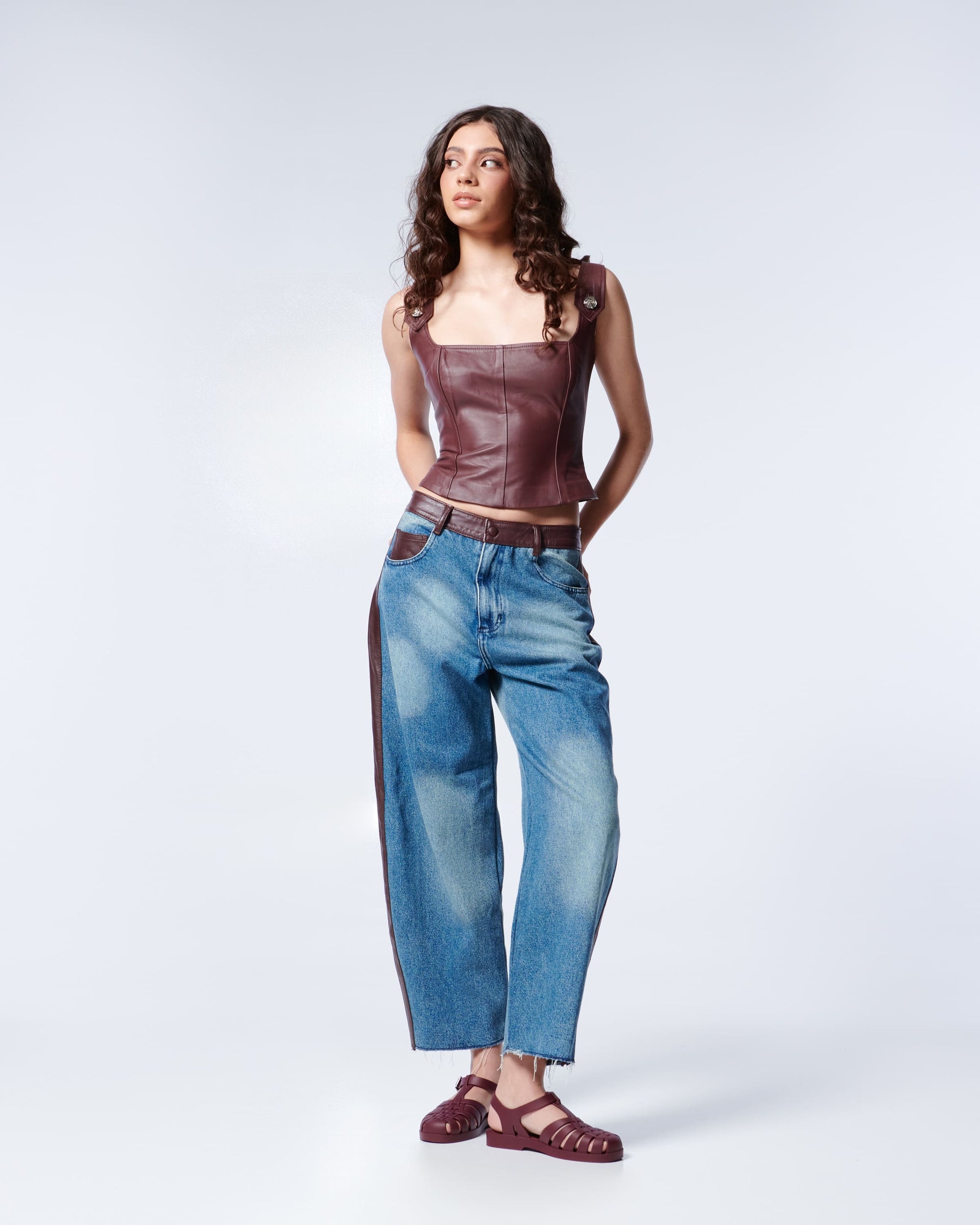 Melissa - Possession Jelly Fisherman Sandal - Burgundy -